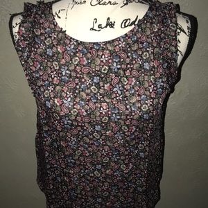Flutter sleeve tank top by Loft